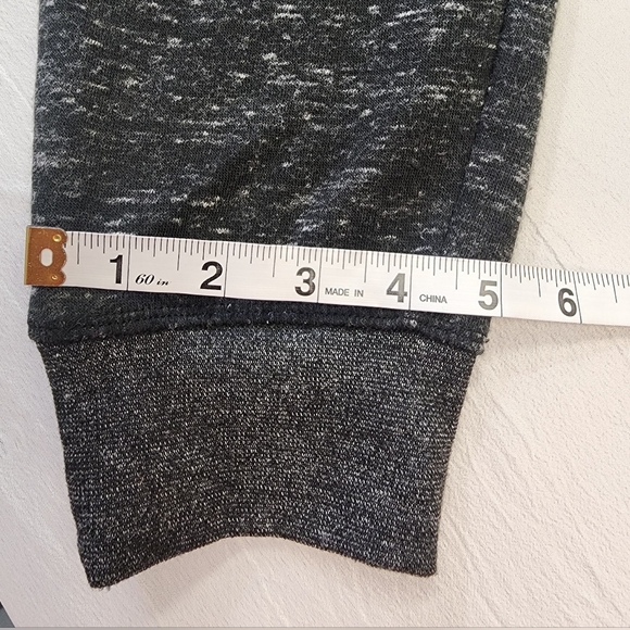 Men's Heather Greyish Black 3 Zip Pockets Drawstring Jogger Pants, sz SM - Picture 8 of 14